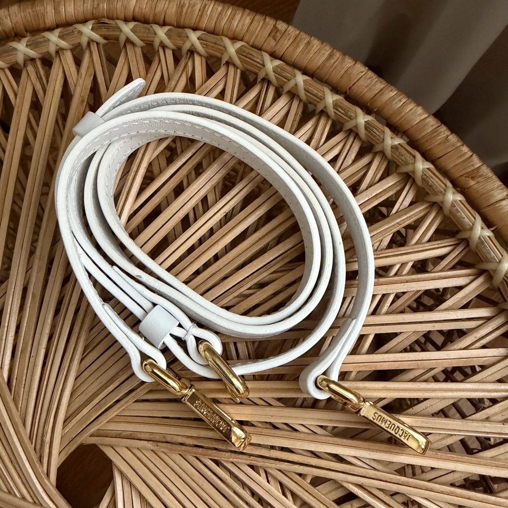 Jacquemus White Leather Le Bambino Mini Top-Handle Bag - Picture 12 of 15